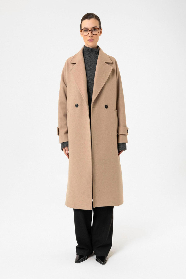 ANT Antioch Lord Woman Soft Scented Oversized Wrap Coat - Tiel