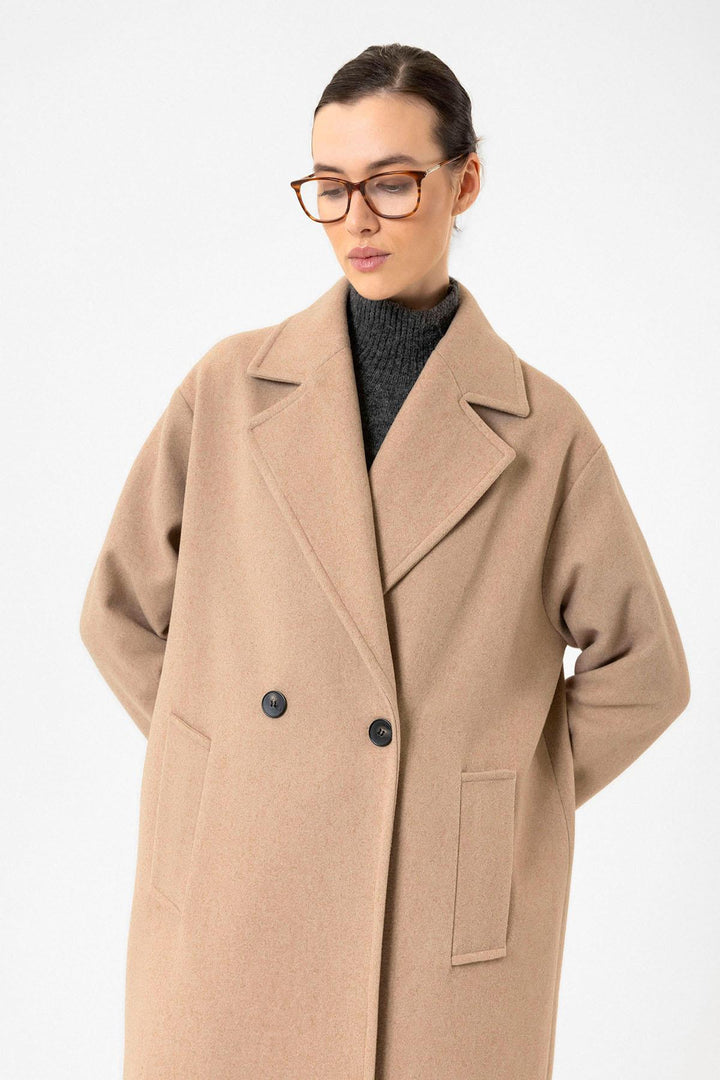 ANT Antioch Lord Woman Soft Scented Oversized Wrap Coat - Tiel