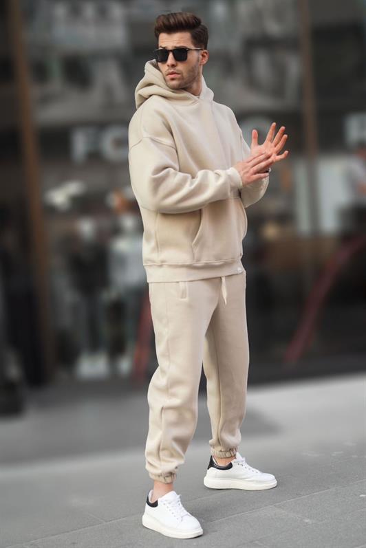 MDX Beige Hooded Basic Tracksuit 5925 - Cananea
