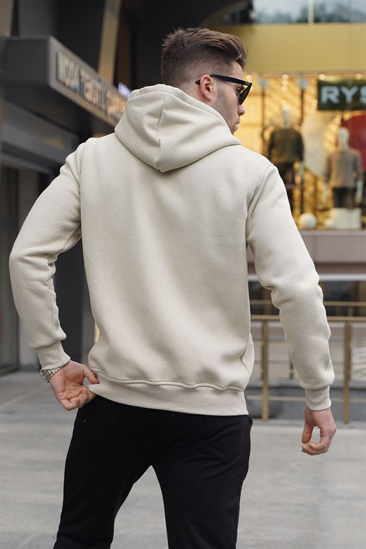 MDX Beige Hooded Regular Fit Men's Sweatshirt 6033 - Sierra Vista
