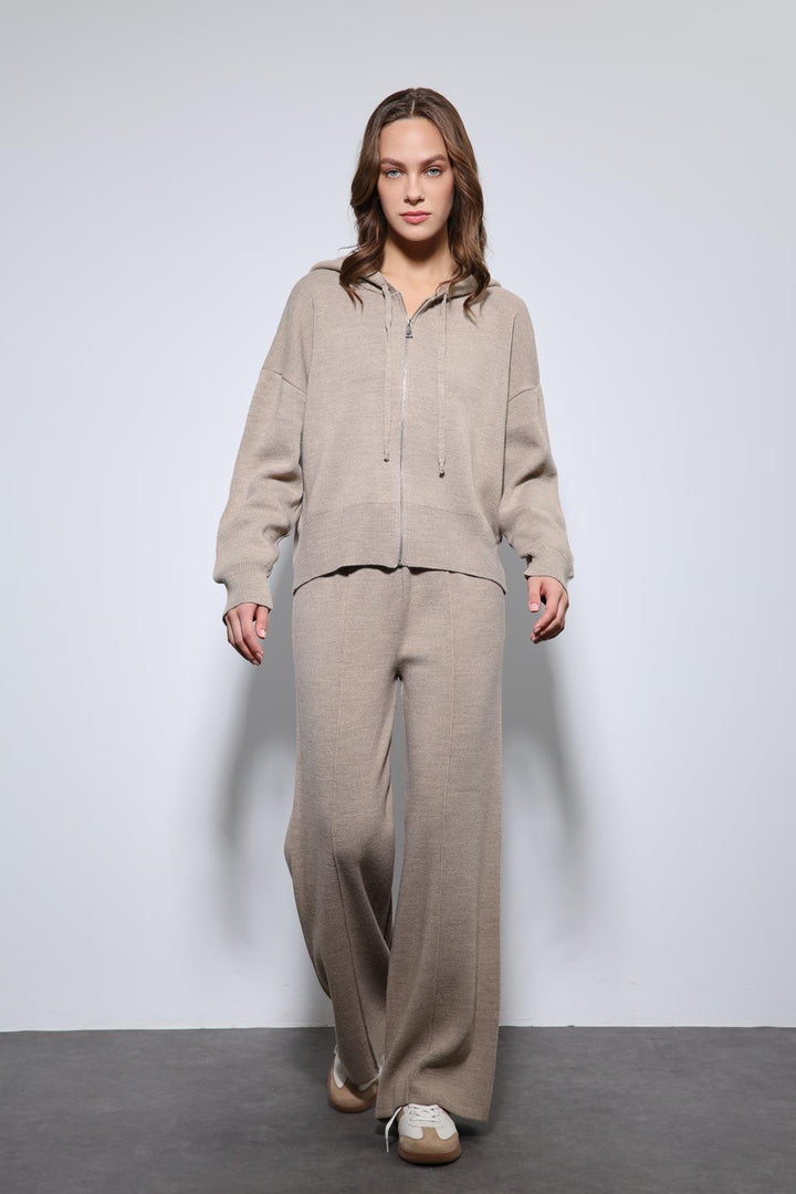 ANT Antioch Lord Hoodie Top and Wide Leg Knit Set - Newport Beach