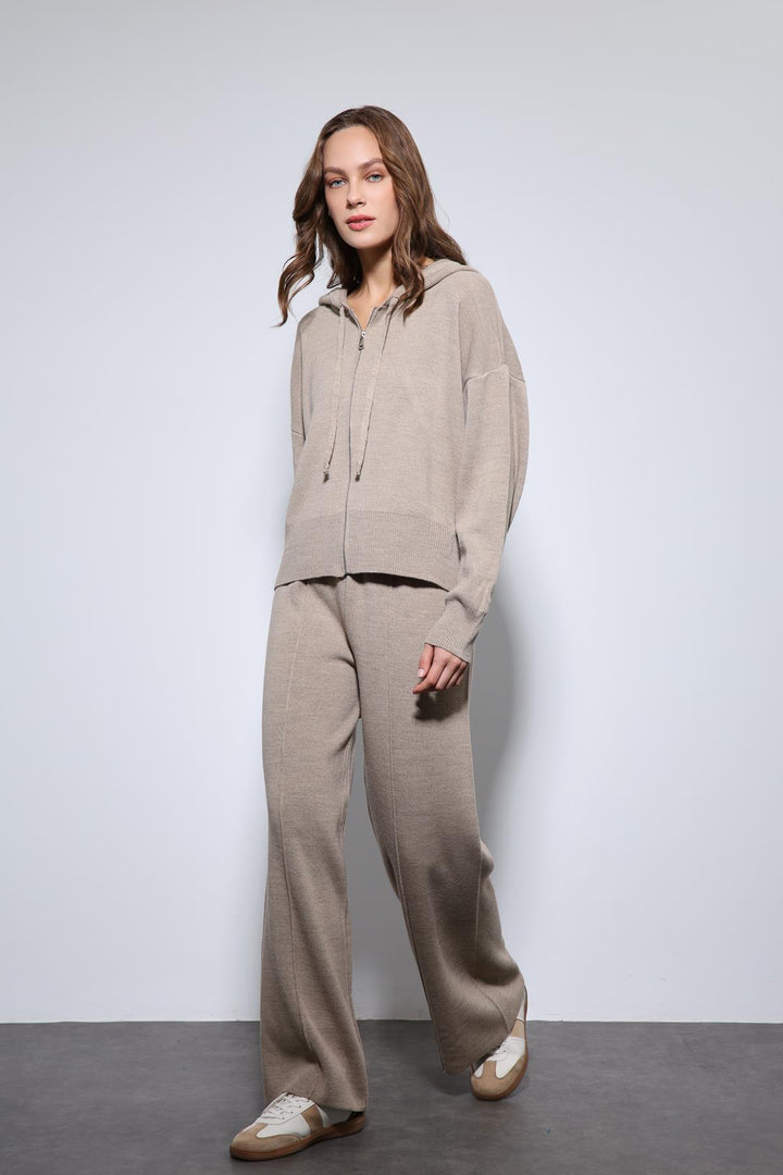 ANT Antioch Lord Hoodie Top and Wide Leg Knit Set - Newport Beach