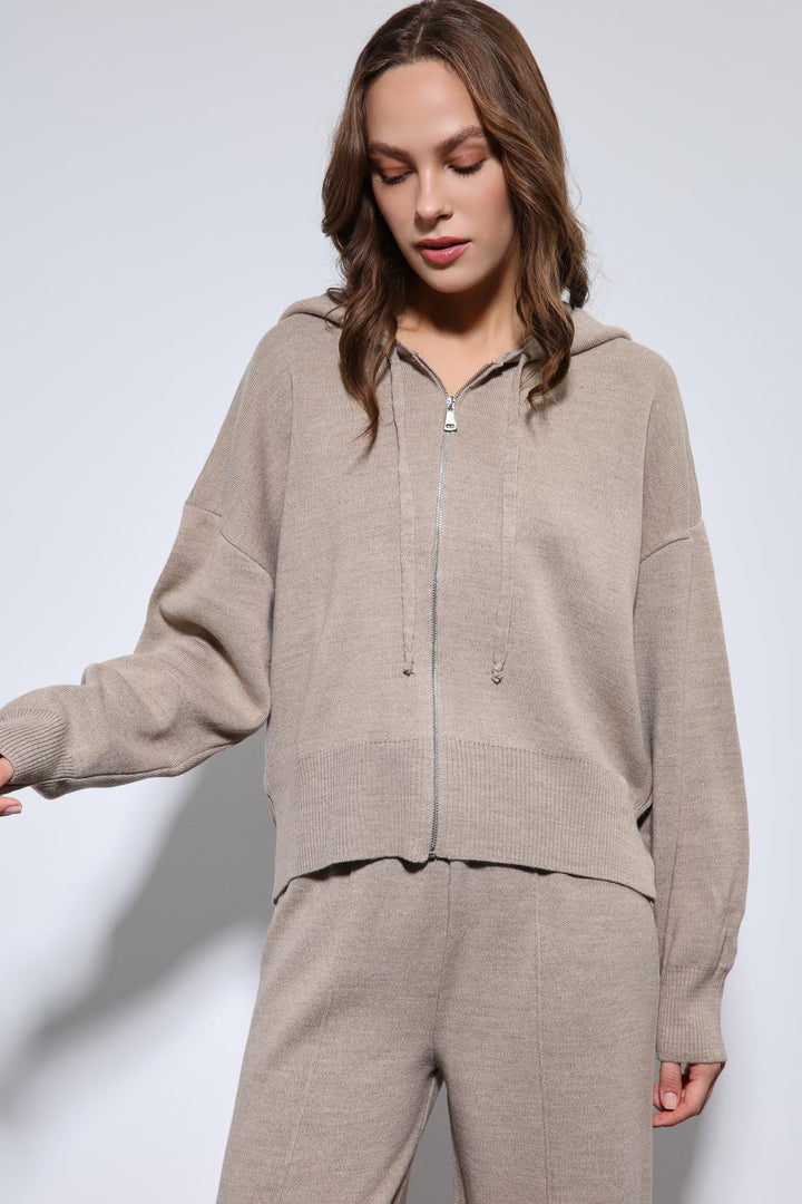 ANT Antioch Lord Hoodie Top and Wide Leg Knit Set - Newport Beach