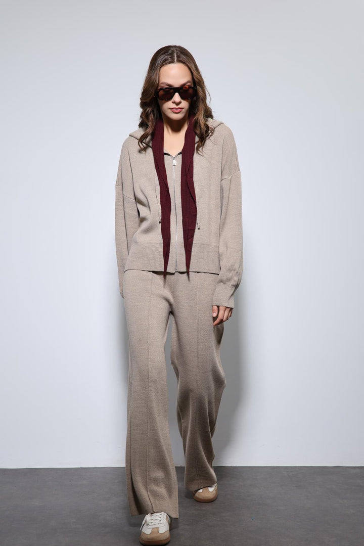 ANT Antioch Lord Hoodie Top and Wide Leg Knit Set - Newport Beach