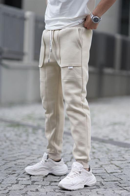 MDX Beige Cargo Pocket Basic Sweatpants 6527 - Fulda