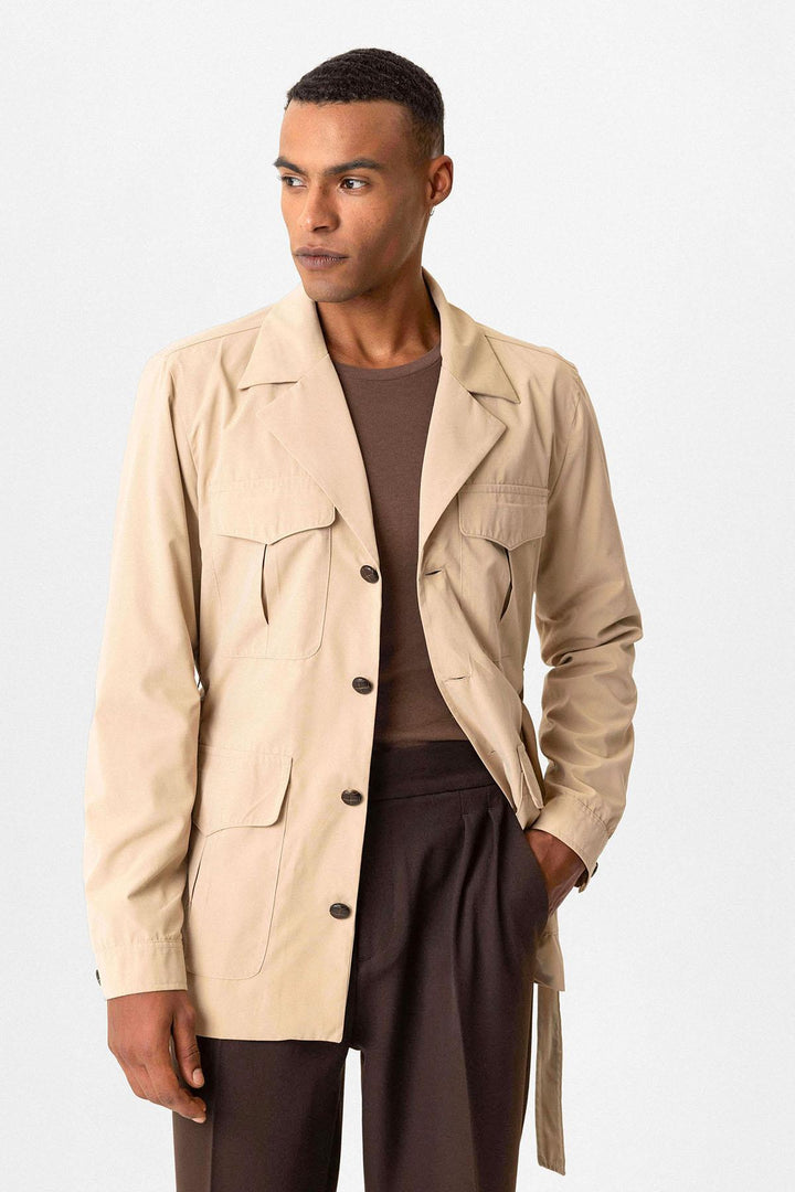 ANT Belted Safari Men's Trench Coat - Parsippany-Troy Hills