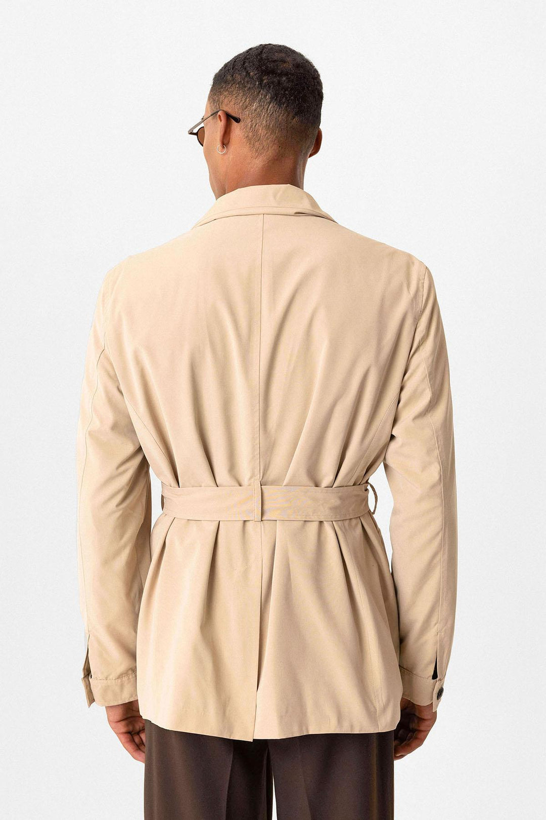 ANT Belted Safari Men's Trench Coat - Parsippany-Troy Hills