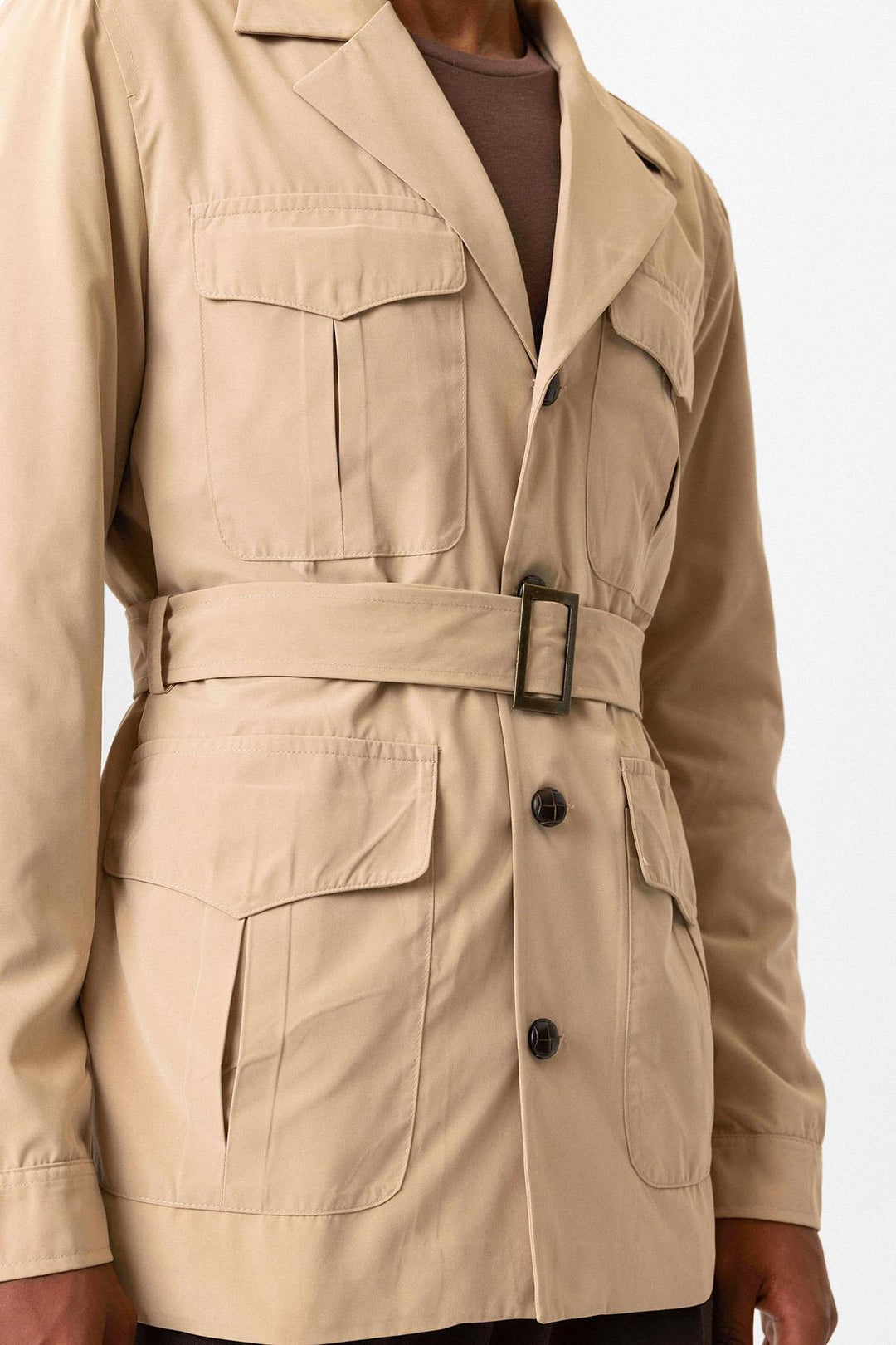 ANT Belted Safari Men's Trench Coat - Parsippany-Troy Hills