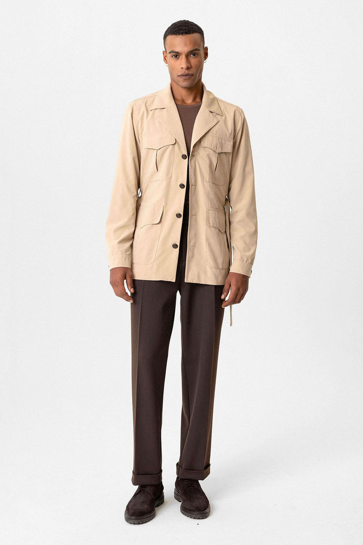 ANT Belted Safari Men's Trench Coat - Parsippany-Troy Hills