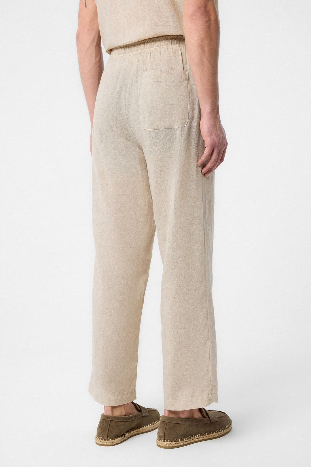 ANT Antioch Beige Mixed Fabric Jogger Men's Pants - Lynnwood