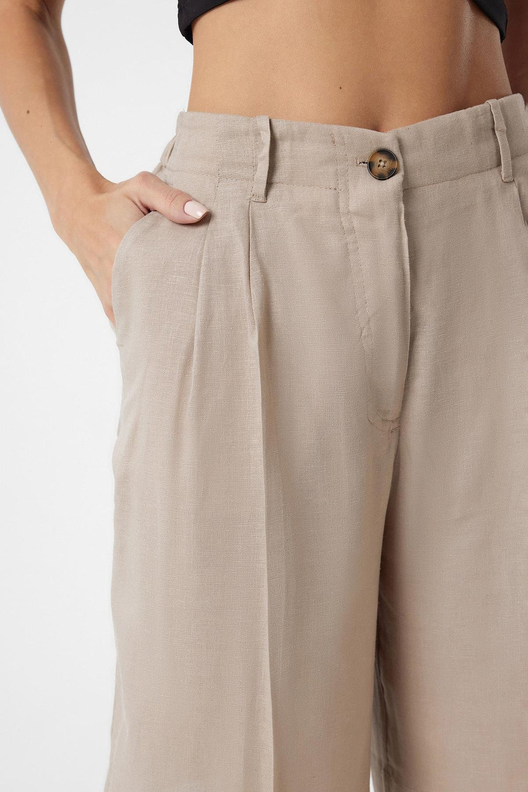 ANT Antioch Lord Women's Bermuda Shorts with Linen Blend - Horishni Plavni