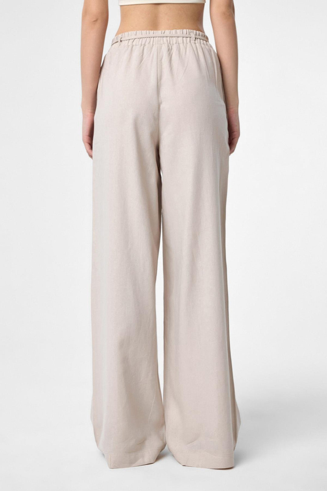 ANT Antioch Beige Mixed Fabric Women's Pants - Canicattì