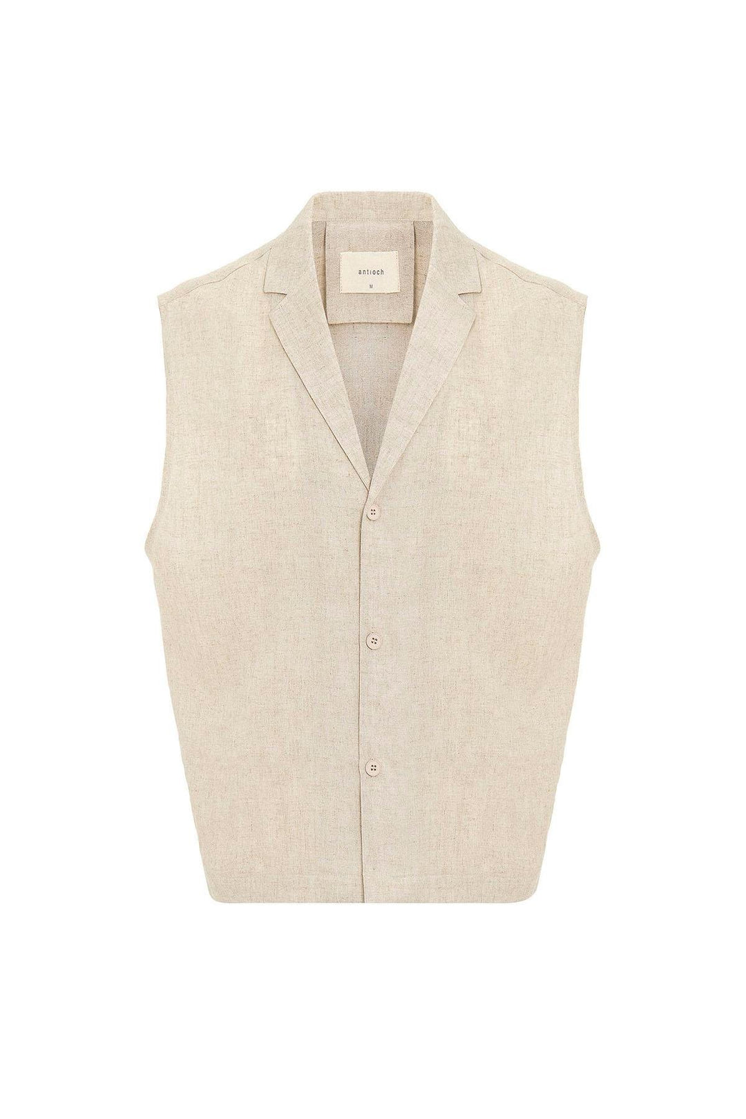 ANT Antioch Men's Sleeveless Shirt with Beige Corduroy Mix - League City