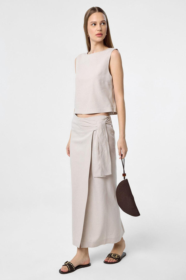 ANT Antioch Lord Women's Skirt with Belt Mixed with Chain - Rovenky