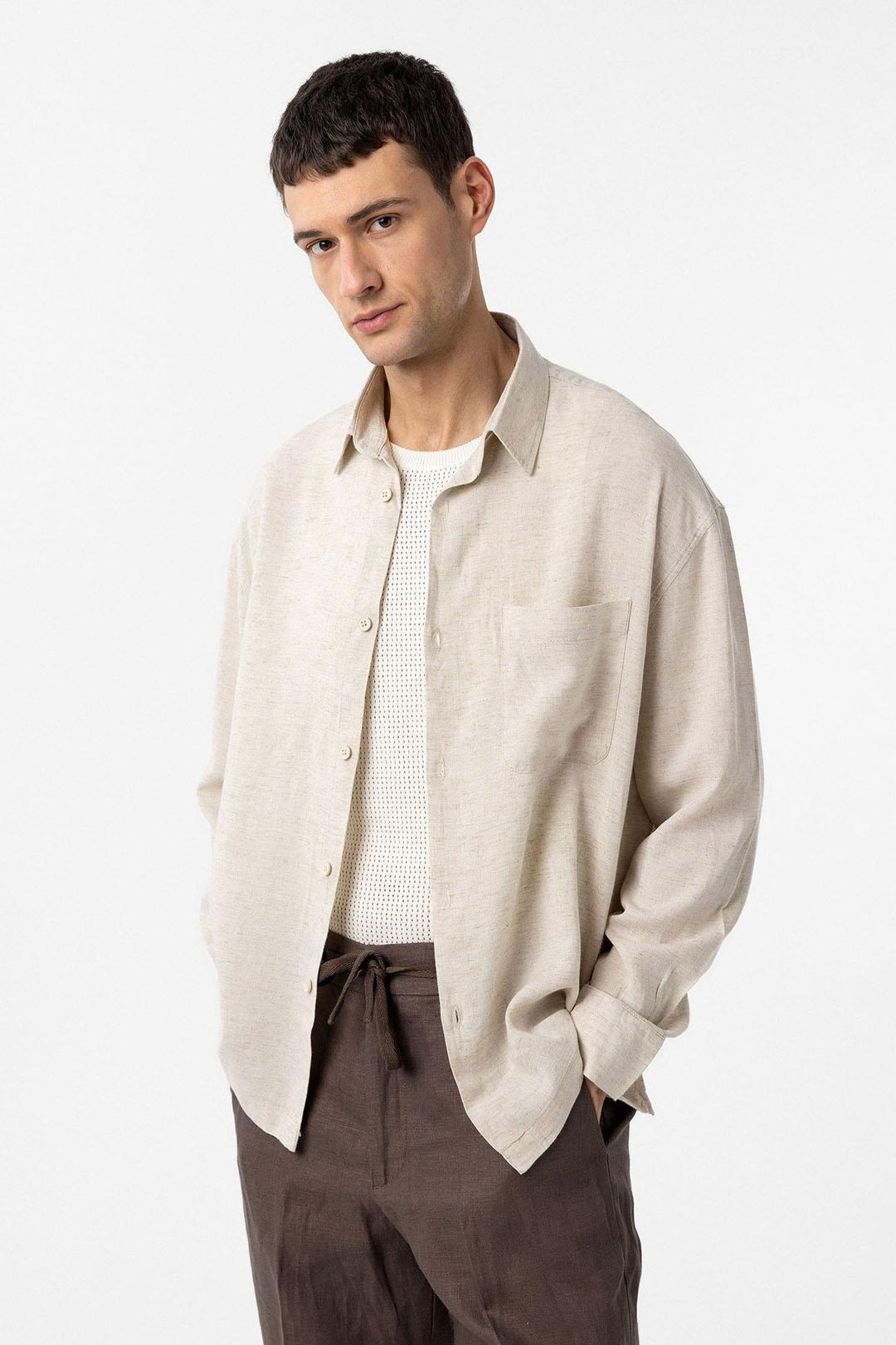 ANT Antioch Lord Mixed Cotton Relax Fit Men's Shirt - Zimapan