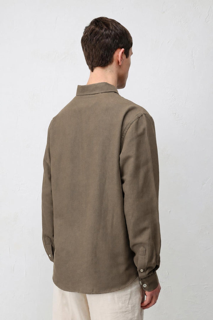 ANT Relaxed Fit Men's Shirt with Linen Blend - Dronten