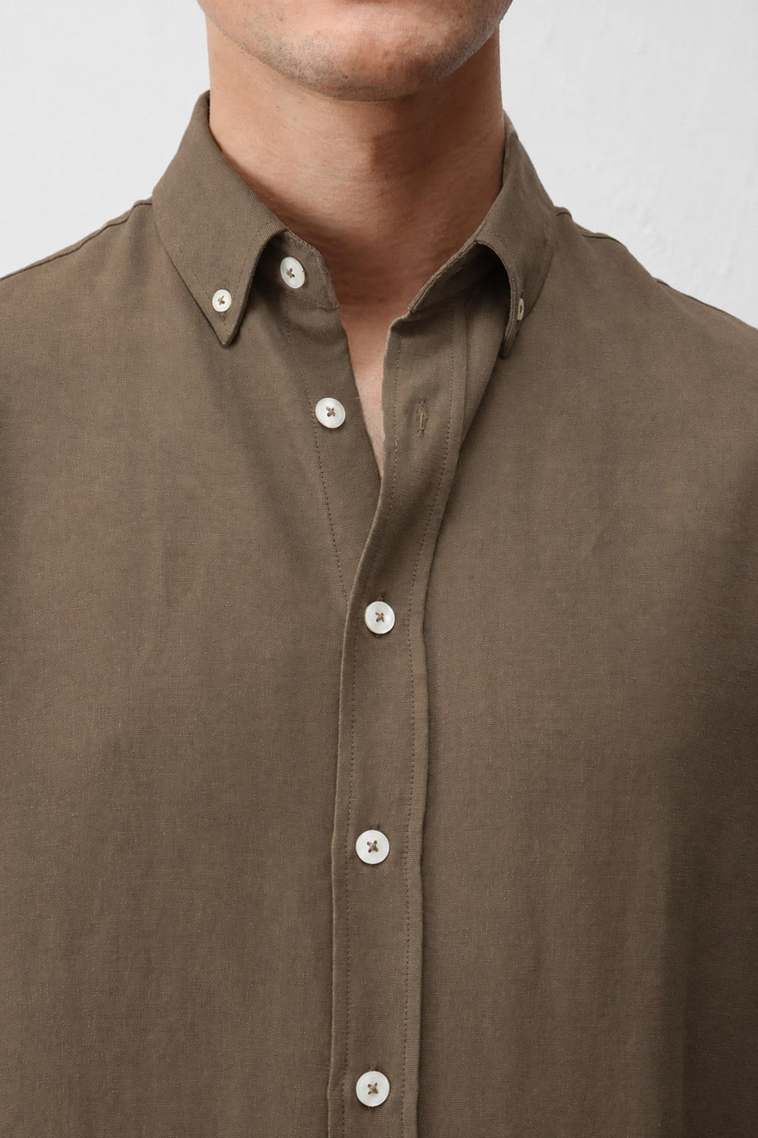 ANT Relaxed Fit Men's Shirt with Linen Blend - Dronten