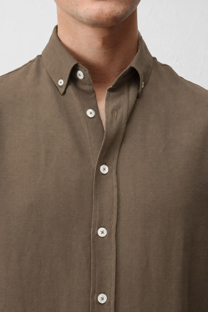 ANT Relaxed Fit Men's Shirt with Linen Blend - Dronten
