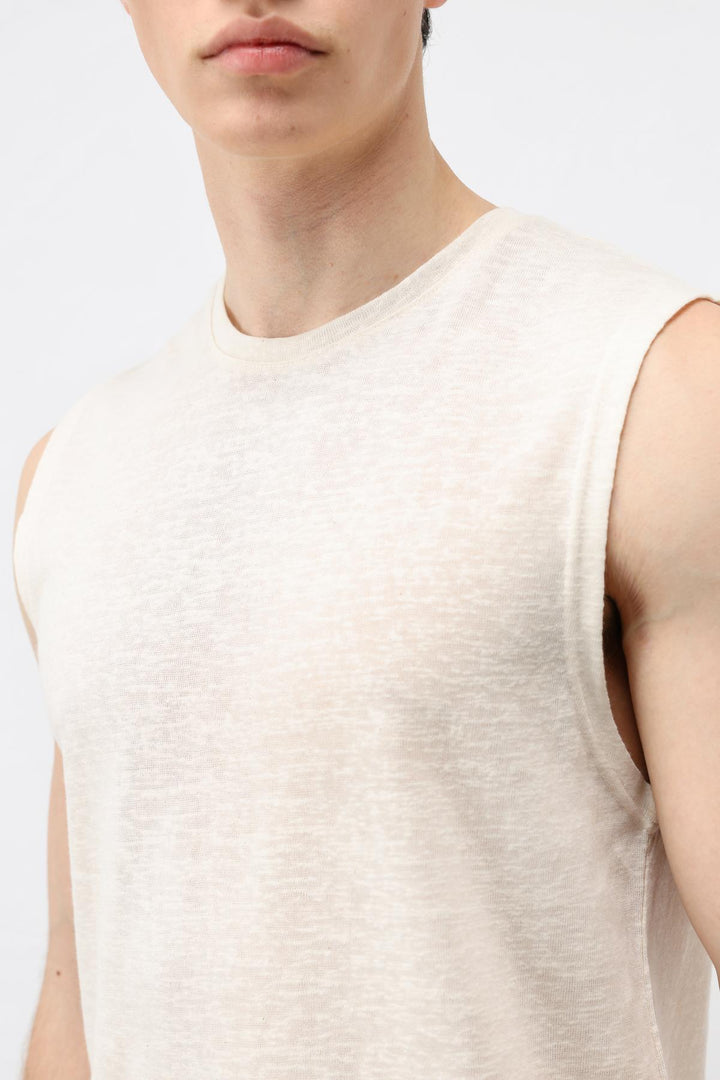 ANT Antioch Bej Kolsuz Erkek T-Shirt - Peine