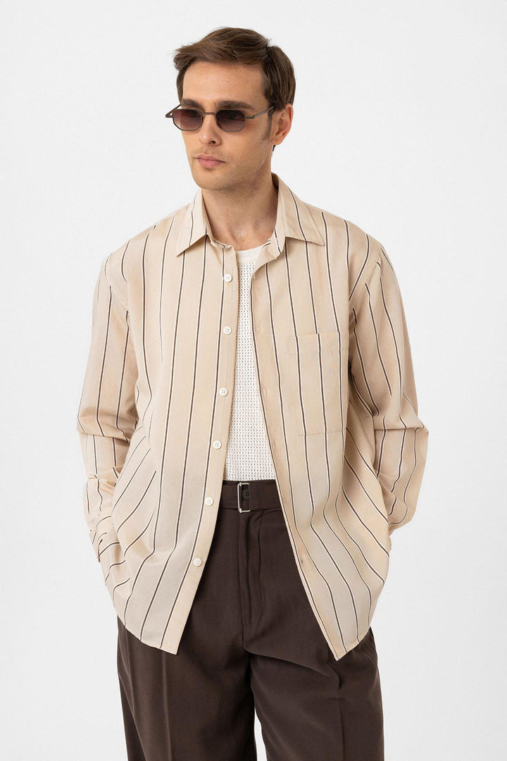 ANT Antioch Men's Shirt with Contrast Stripes - Aveiro