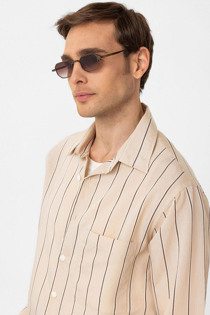 ANT Antioch Men's Shirt with Contrast Stripes - Aveiro