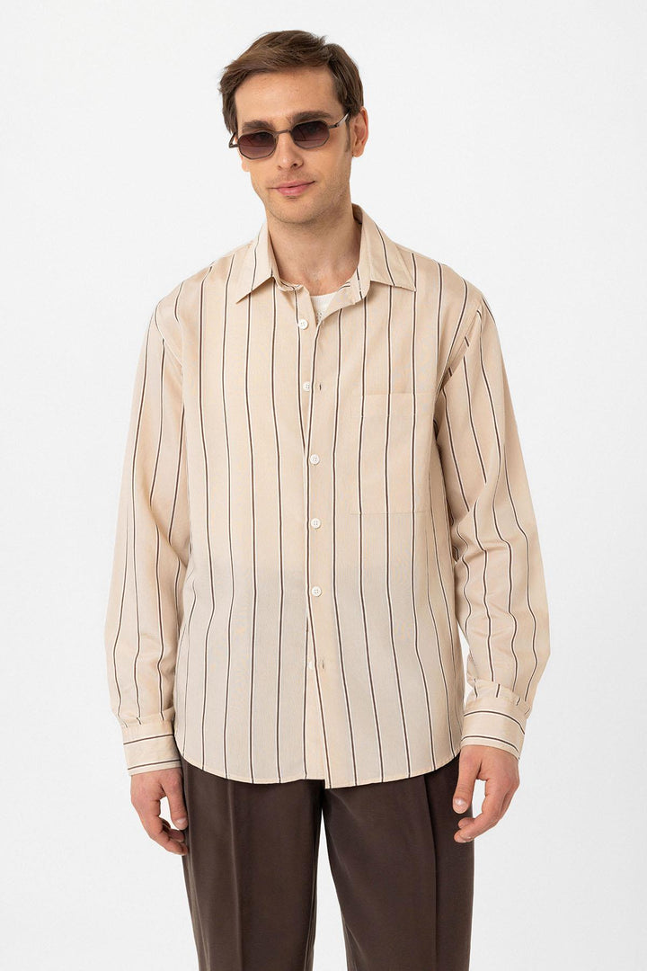 ANT Antioch Men's Shirt with Contrast Stripes - Aveiro