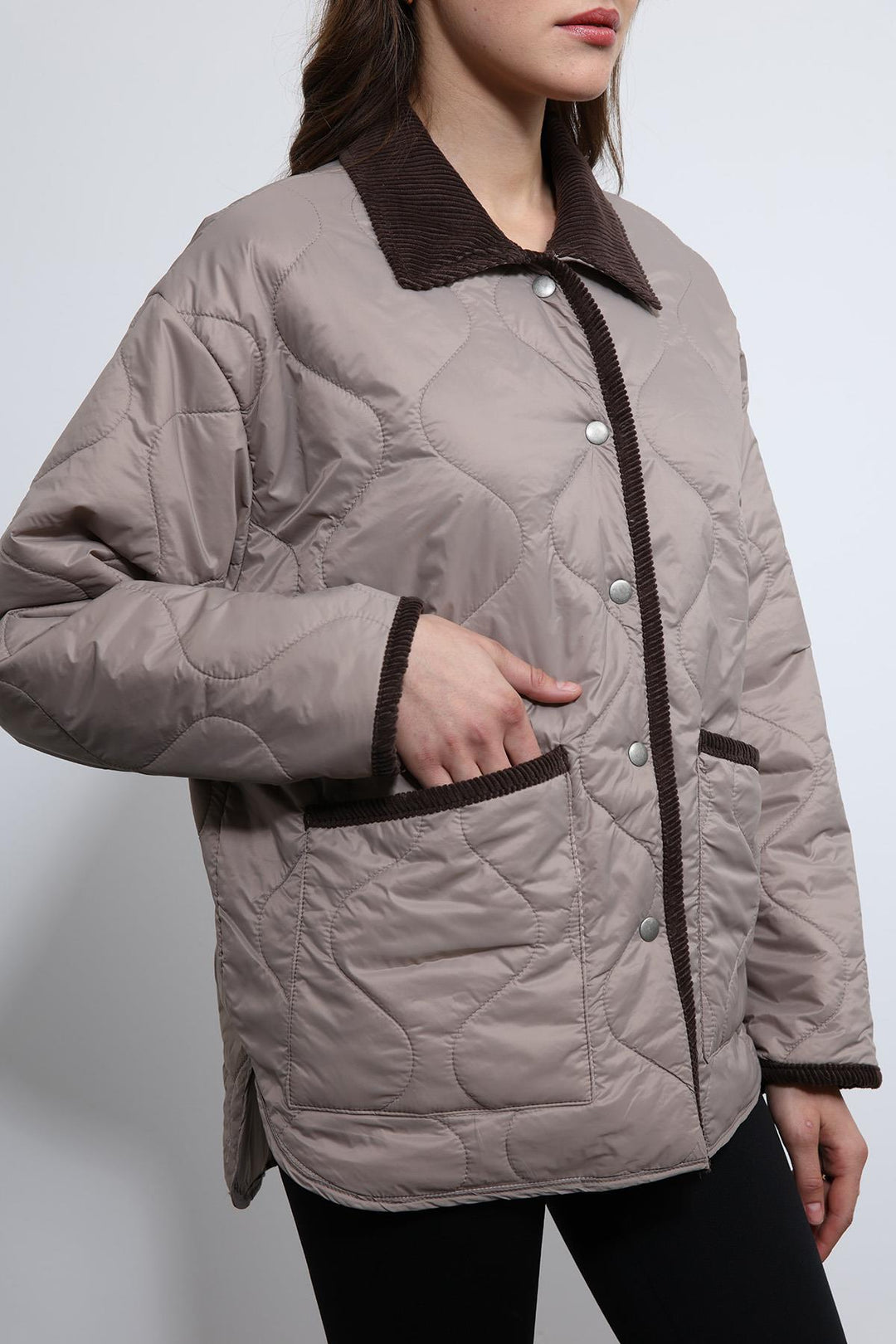 ANT Antioch Lord Contrast Collar Patterned Coat - Houston