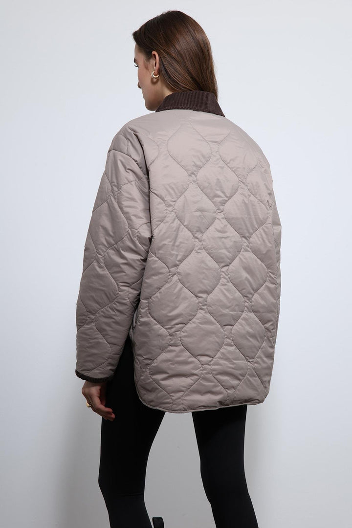 ANT Antioch Lord Contrast Collar Patterned Coat - Houston