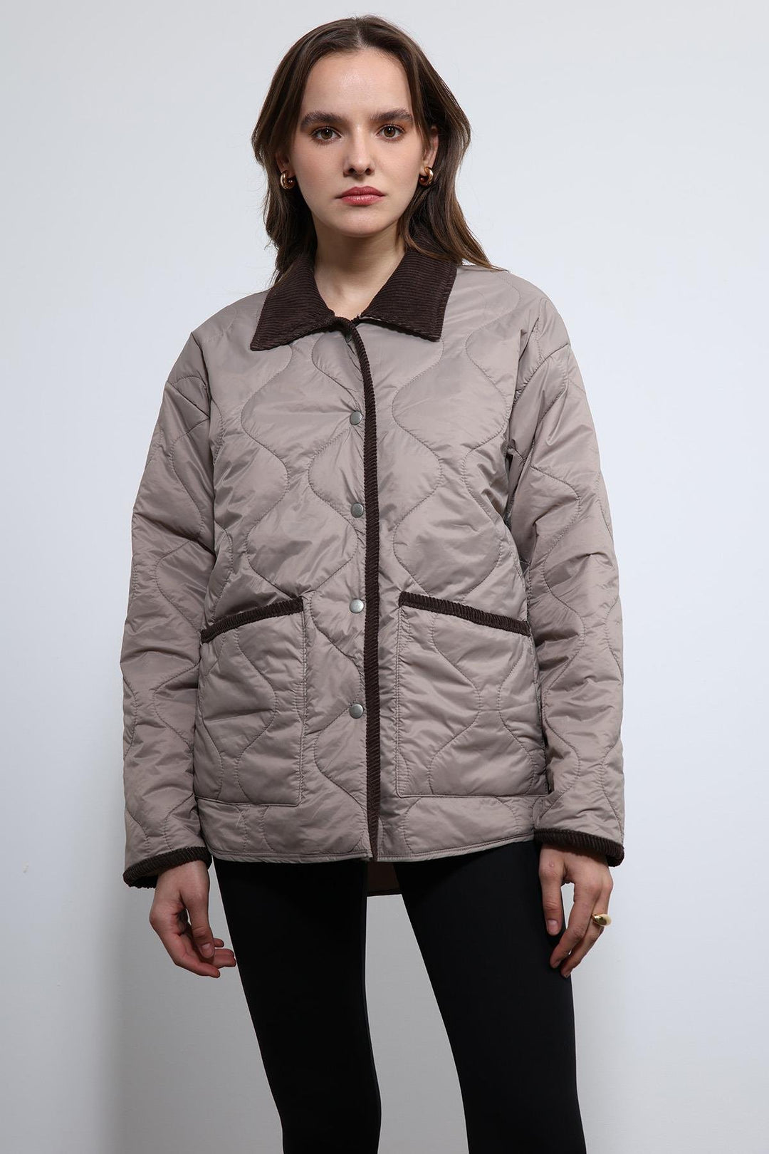 ANT Antioch Lord Contrast Collar Patterned Coat - Houston