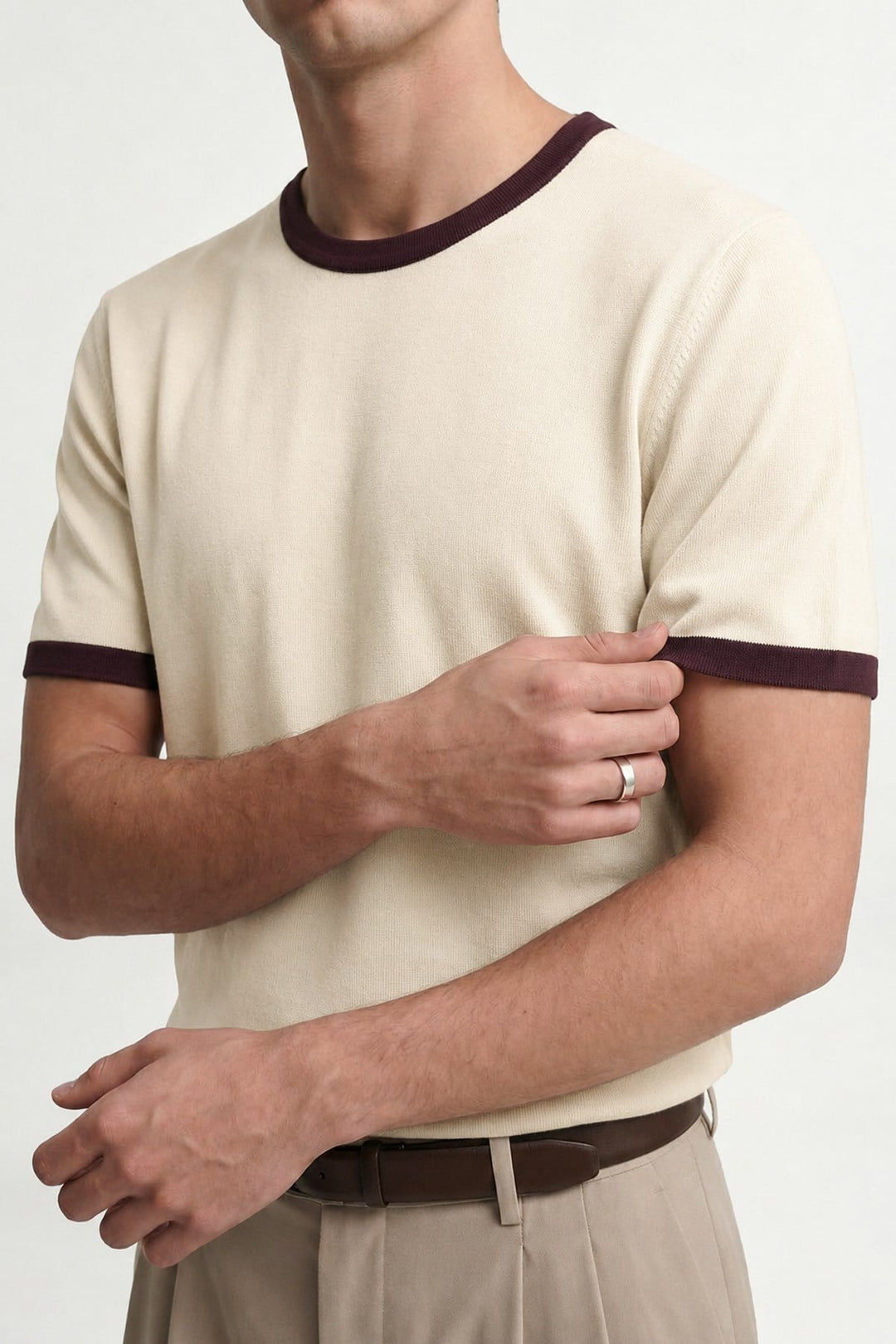 ANT Contrast Collar Men's T-Shirt - Trois-Rivières