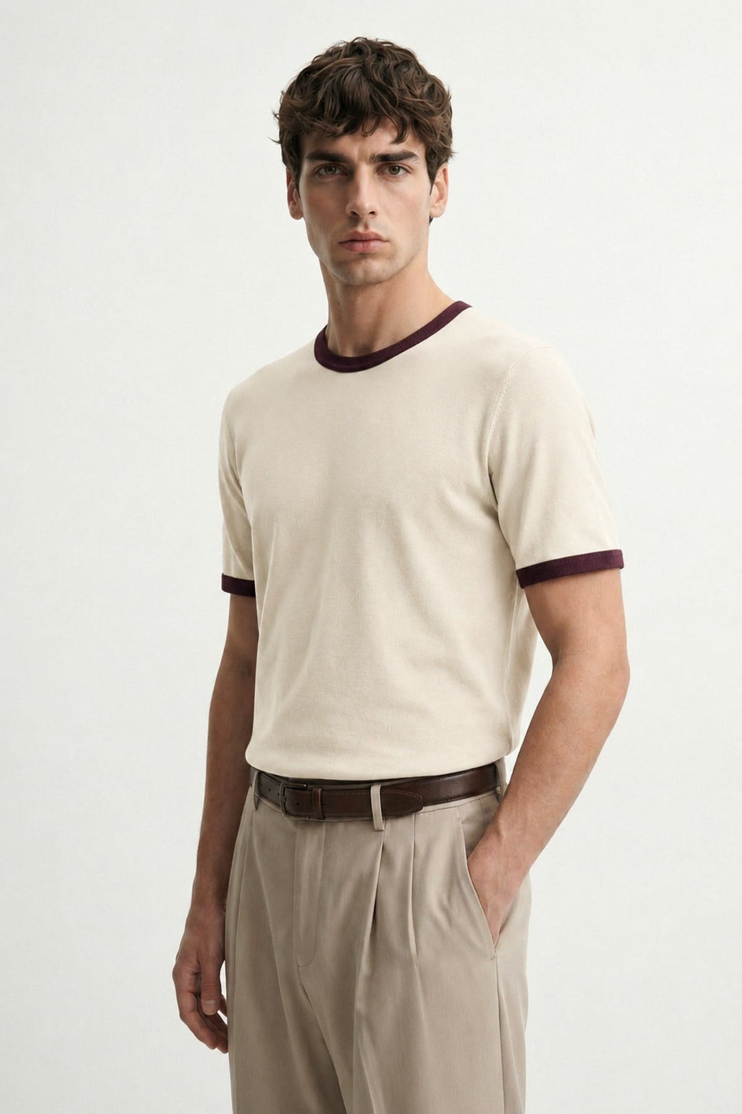 ANT Contrast Collar Men's T-Shirt - Trois-Rivières