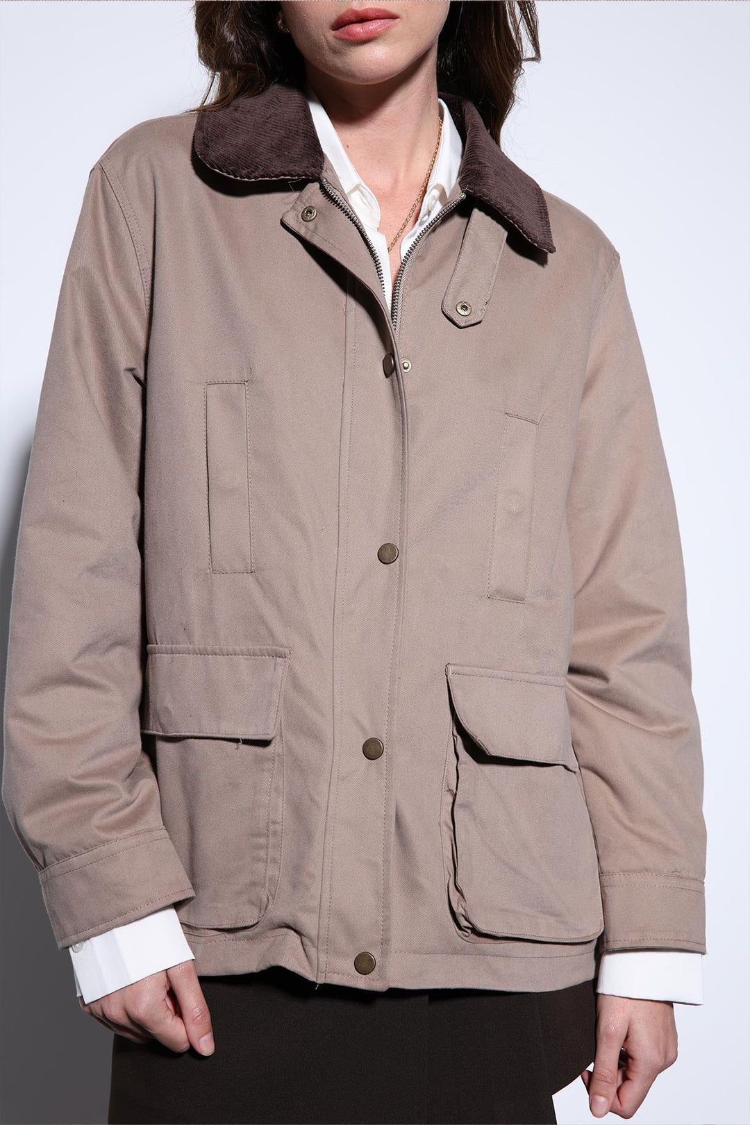 ANT Antioch Lord Contrast Collar Women's Jacket - Gisborne