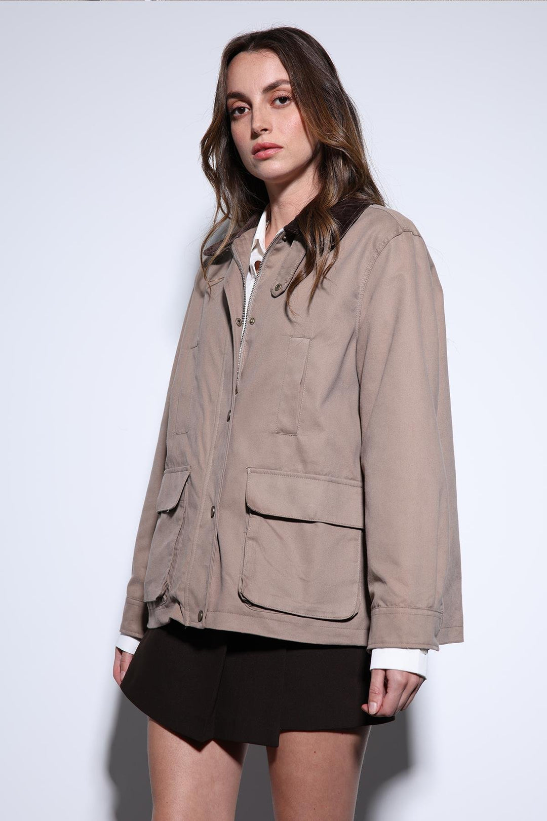 ANT Antioch Lord Contrast Collar Women's Jacket - Gisborne