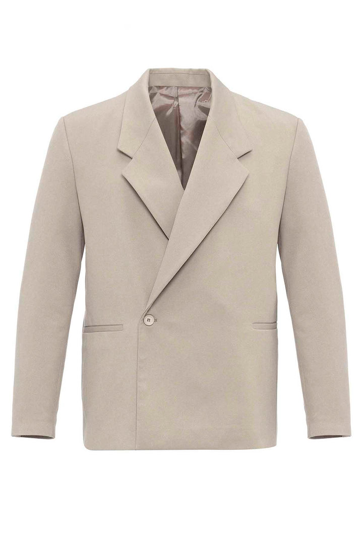 ANT Antioch Bej Kruvaze Kapama Fleto Cepli Erkek Blazer Ceket - Culver City