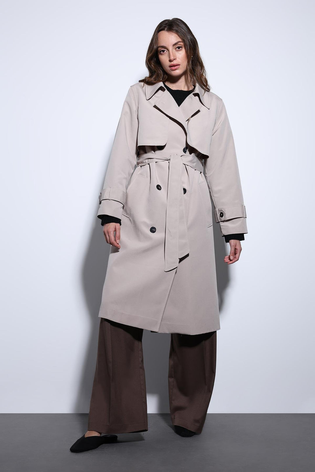 ANT Antioch Mr. Double-Breasted Belted Women's Trench Coat - Melito di Napoli