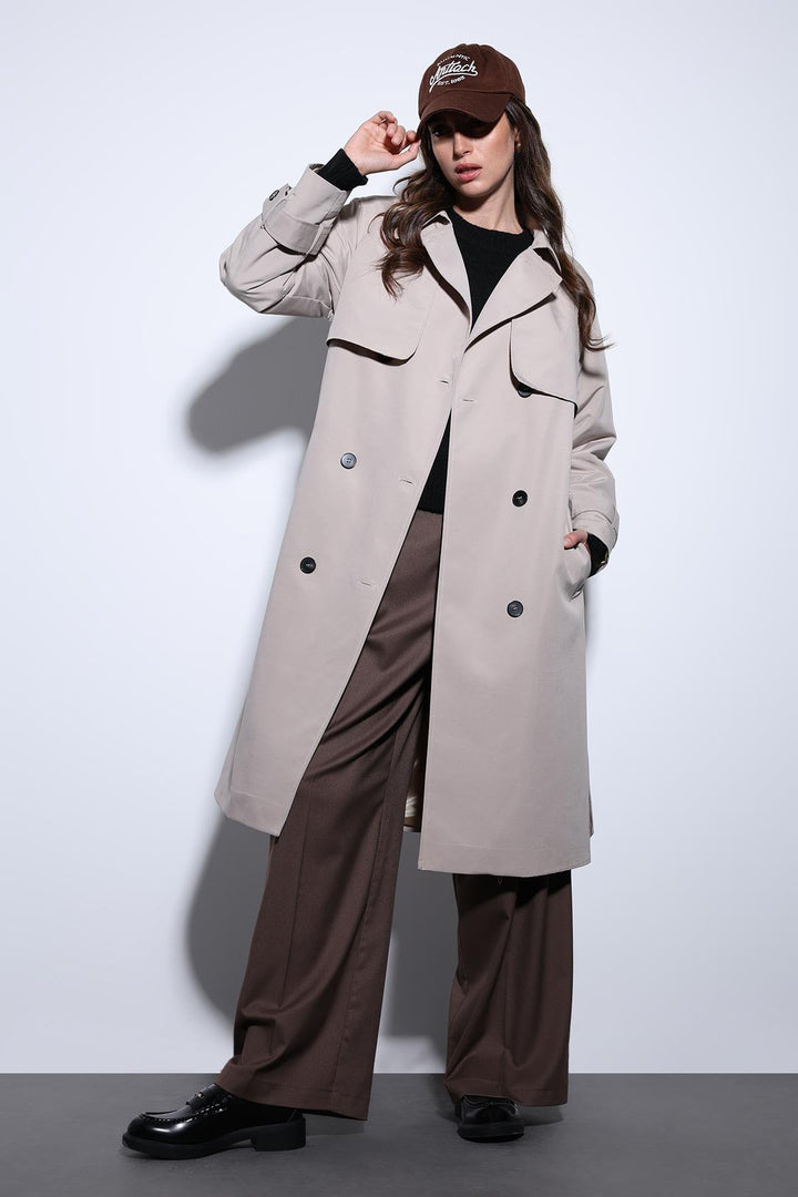 ANT Antioch Mr. Double-Breasted Belted Women's Trench Coat - Melito di Napoli