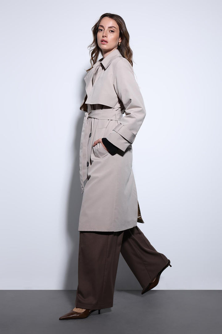 ANT Antioch Mr. Double-Breasted Belted Women's Trench Coat - Melito di Napoli