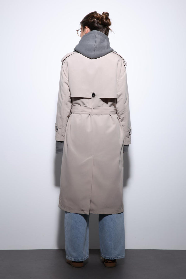 ANT Antioch Mr. Double-Breasted Belted Women's Trench Coat - Kornwestheim