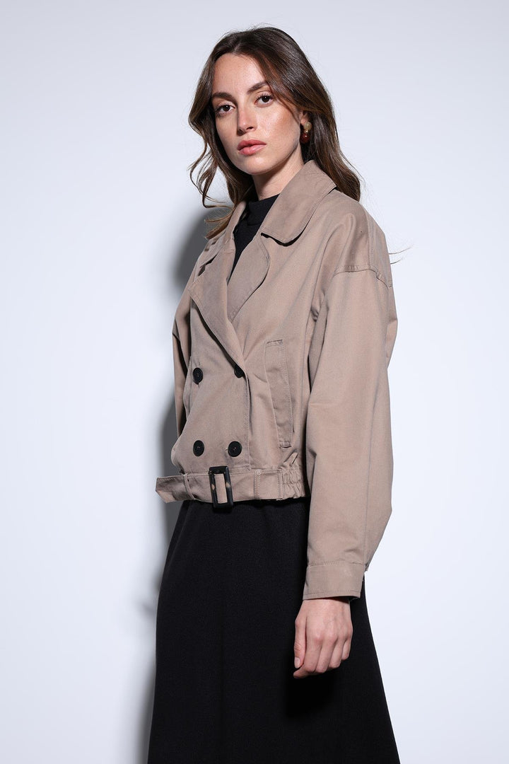 ANT Antioch Mr. Short Women's Trench Coat - Caltagirone
