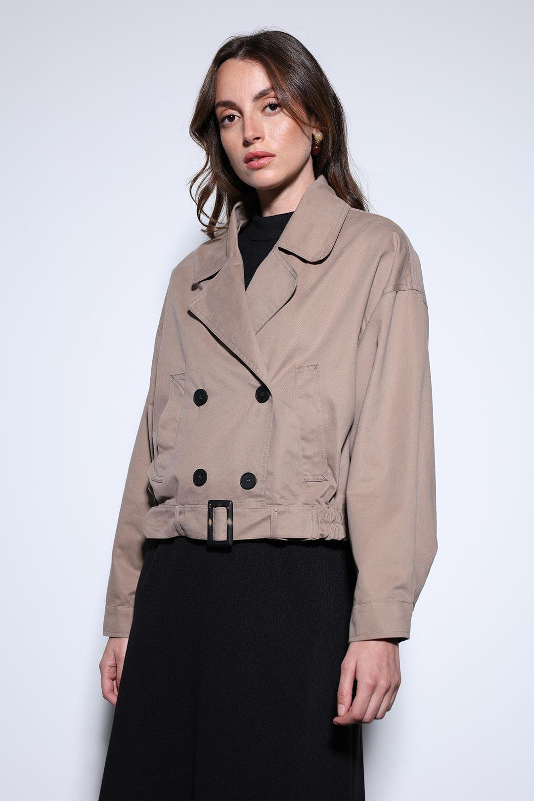 ANT Antioch Mr. Short Women's Trench Coat - Caltagirone
