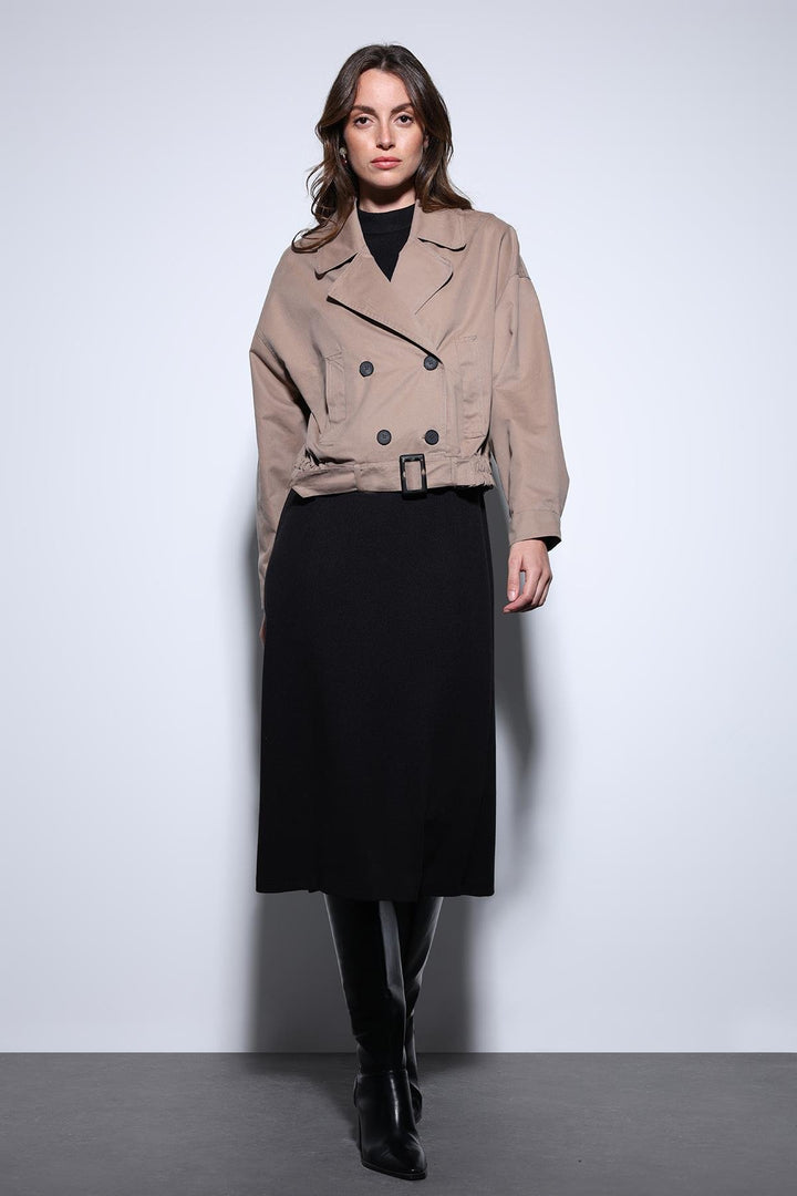 ANT Antioch Mr. Short Women's Trench Coat - Caltagirone