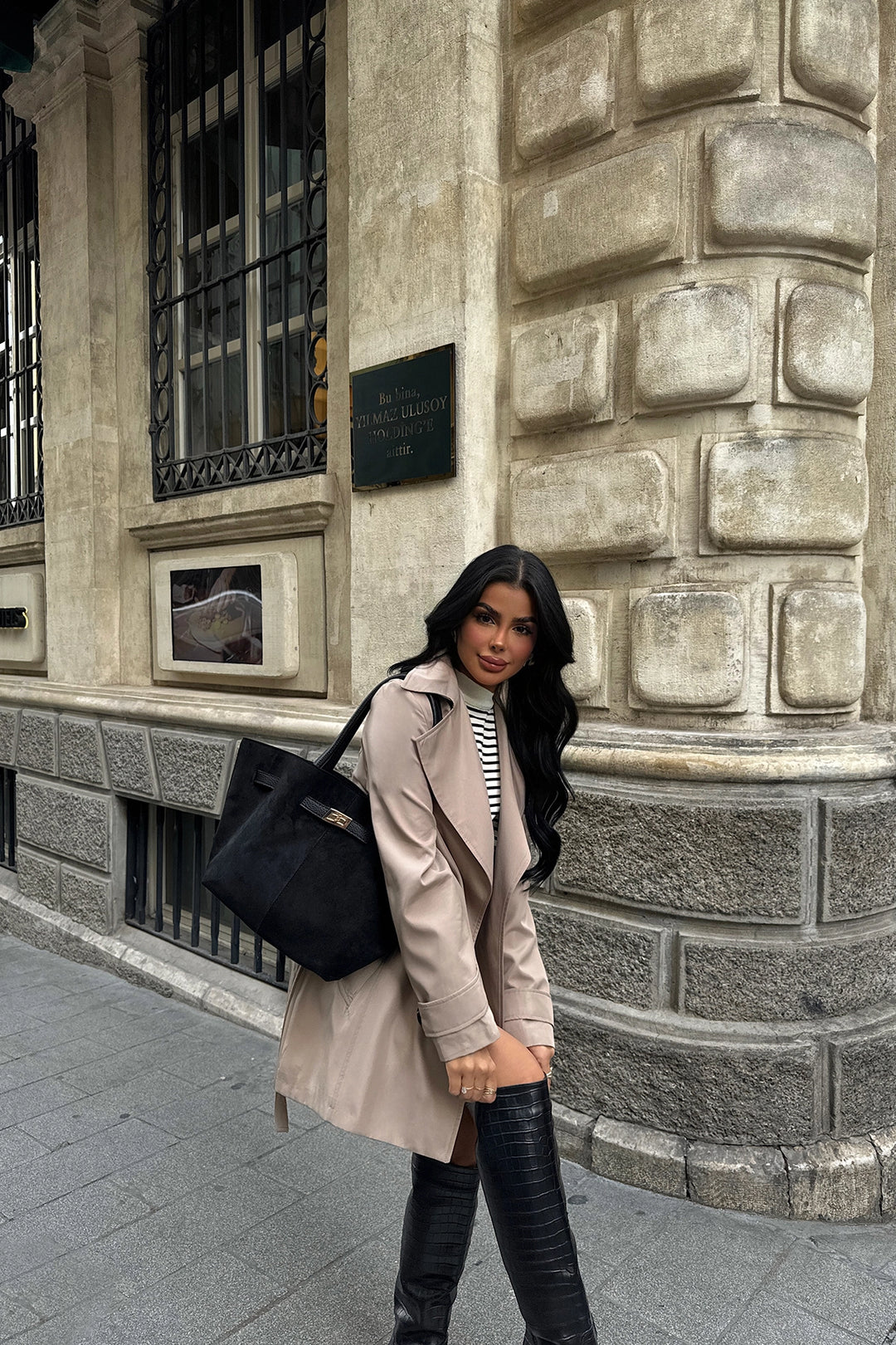 EYY Women Beige Pea Coat - Kensington