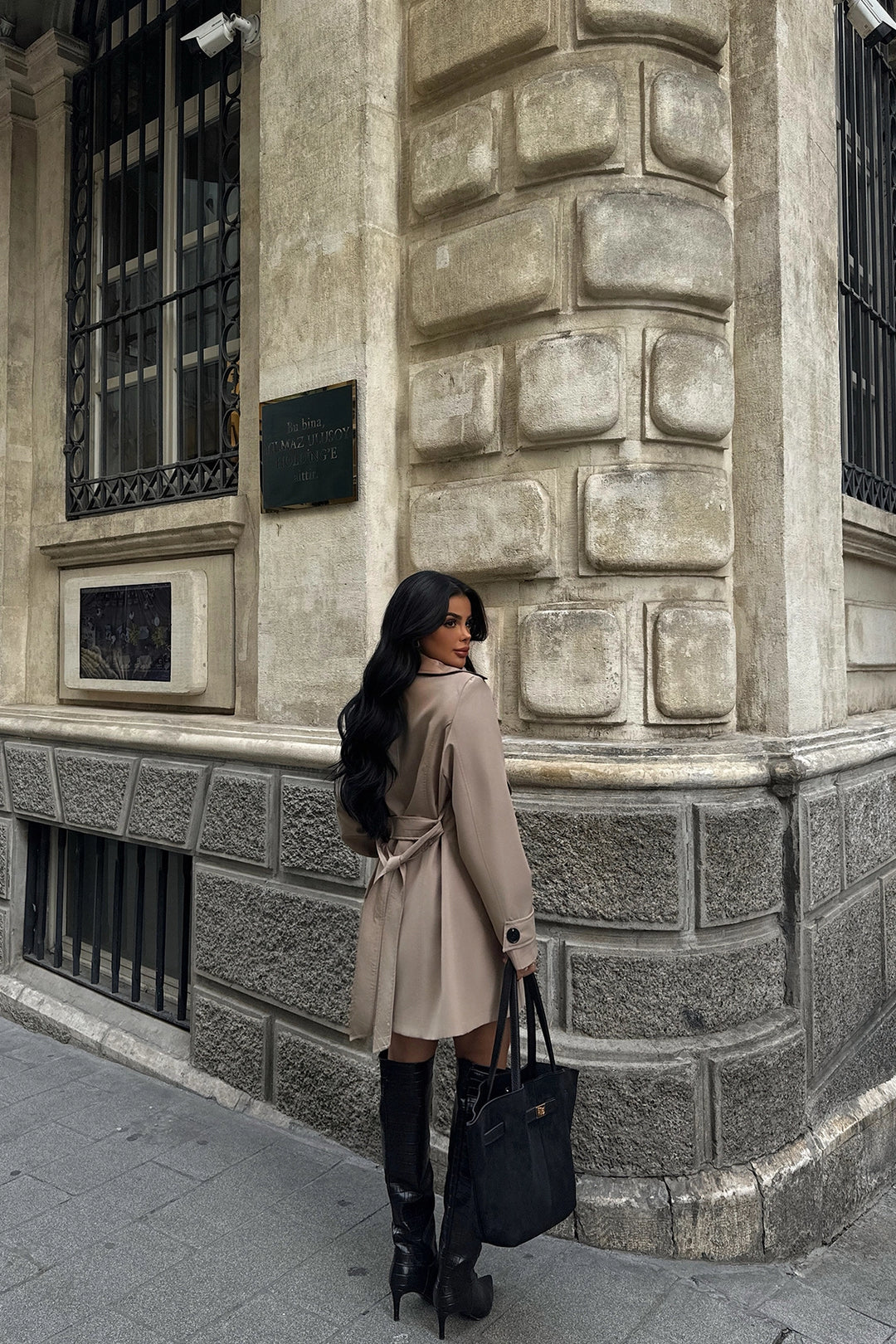EYY Women Beige Pea Coat - Kensington