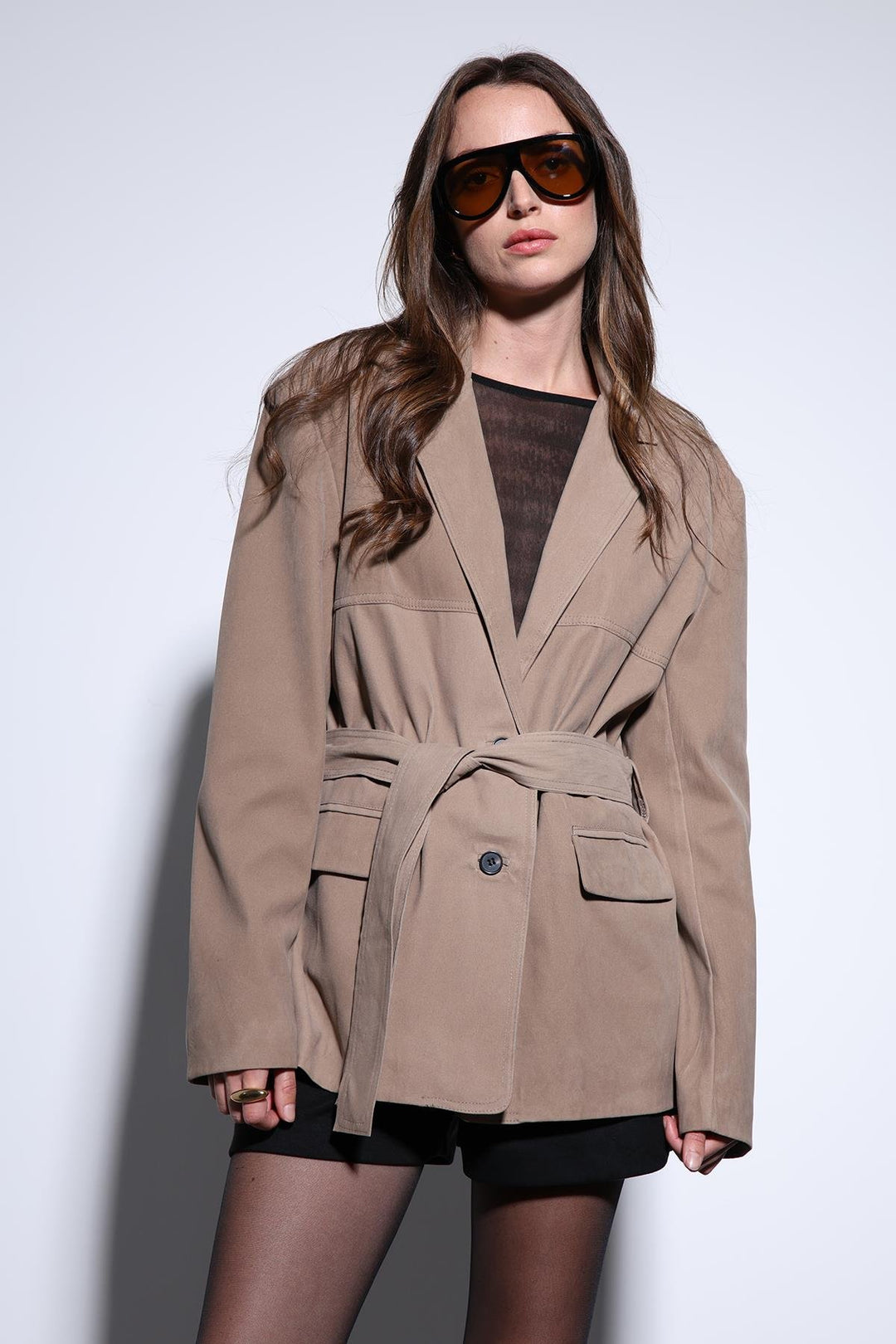 ANT Antioch Lord Belted Suede Women's Jacket - Panama City