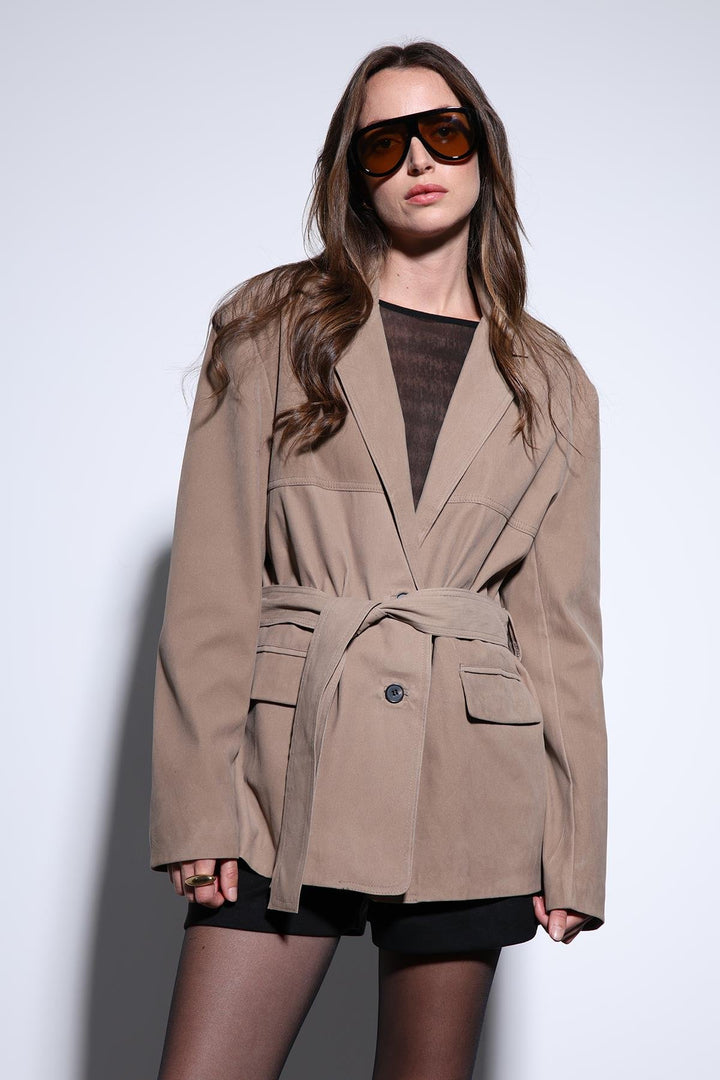 ANT Antioch Lord Belted Suede Women's Jacket - Panama City