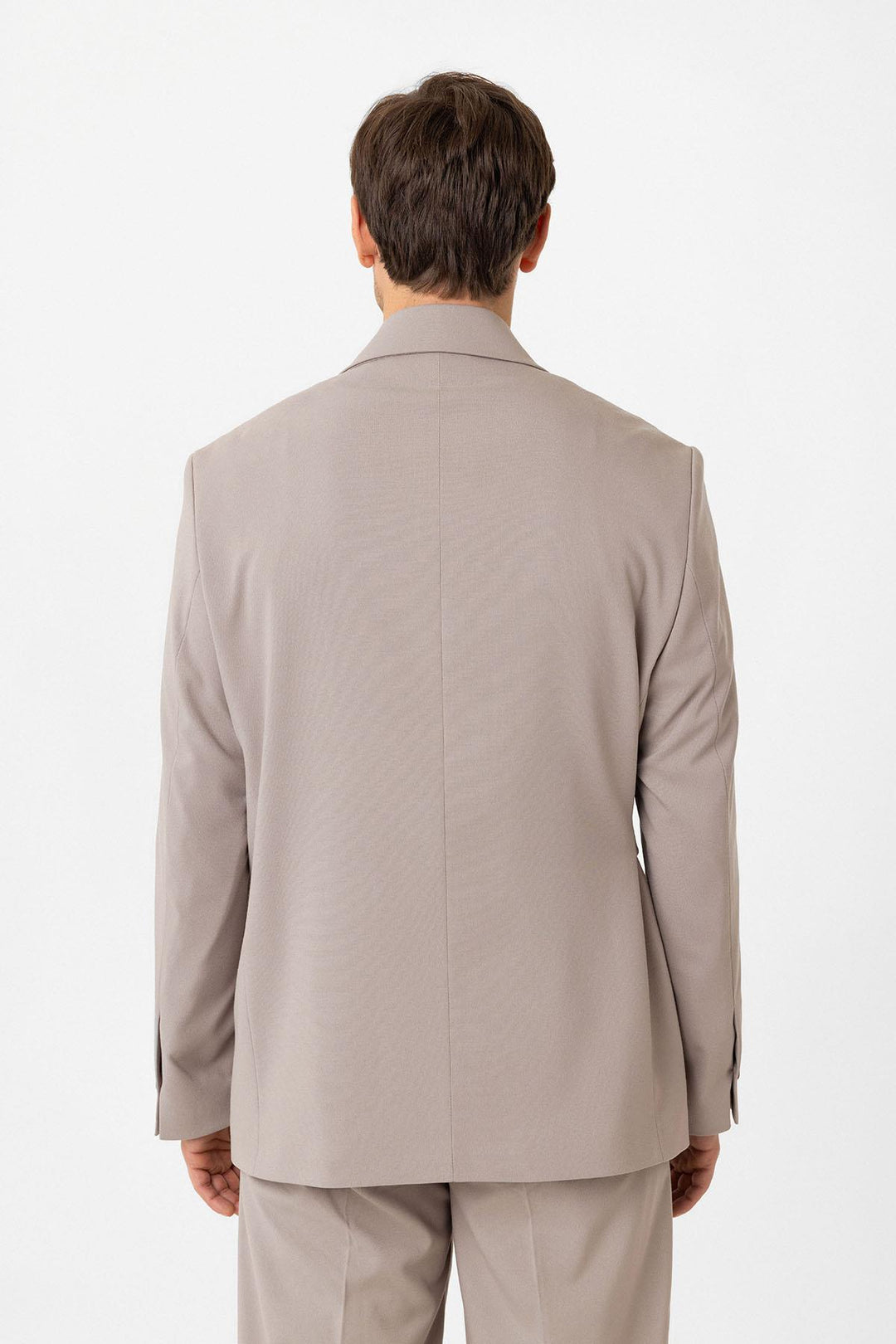 ANT Antioch Bej Kuşaklı Relax Fit Men's Blazer Jacket - Newark