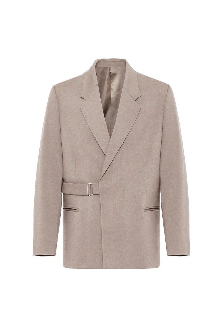 ANT Antioch Bej Kuşaklı Relax Fit Men's Blazer Jacket - Newark