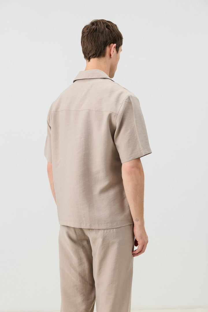ANT Men's Shirt with Lyocell Blend and Hidden Buttons - Saanich