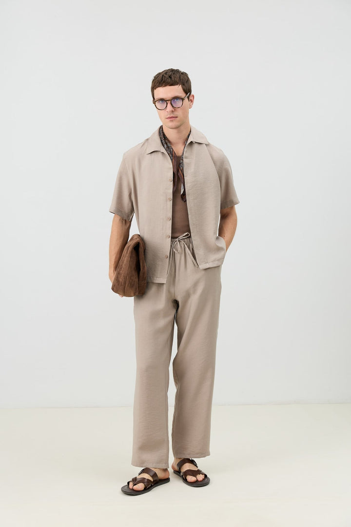 ANT Men's Shirt with Lyocell Blend and Hidden Buttons - Saanich