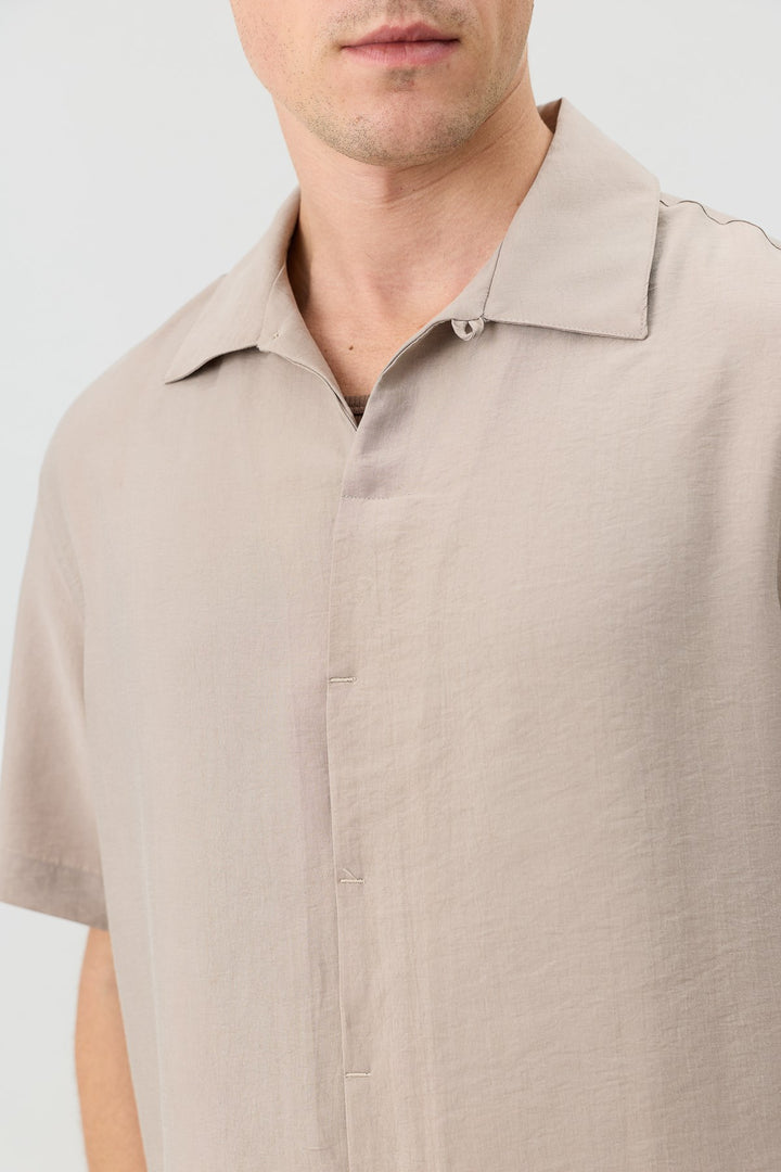 ANT Men's Shirt with Lyocell Blend and Hidden Buttons - Saanich